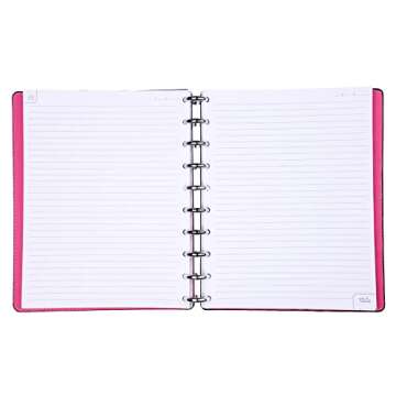 Talia Discbound Notebook - Professional Series (90's Pink, Midsize (7.5n x 9.75in))