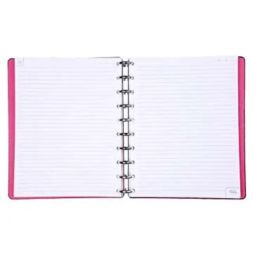 Talia Discbound Notebook - Professional Series (90's Pink, Midsize (7.5n x 9.75in))