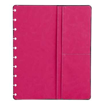 Talia Discbound Notebook - Professional Series (90's Pink, Midsize (7.5n x 9.75in))