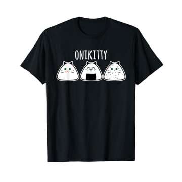 Funny Cat Kawaii Onigiri, Funny Cat T-Shirt