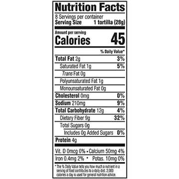 Mission Carb Balance Fajita Tortillas,Low Carb,Keto,8 Ounce (Pack of 2)