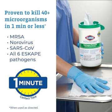 Clorox Healthcare Hydrogen Peroxide Wipes, 95 Count (Package May Vary)