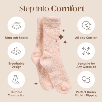 Fuzzy Soft Socks - Ultra Cozy Unisex Sleepwear