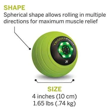 TriggerPoint MB Vibe 3-Speed Vibrating Massage Ball for Recovery