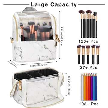 Trendy Makeup Brush Holder for Travel & Organization