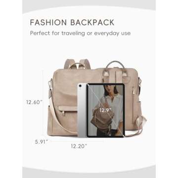 CLUCI Women Backpack Purse - Stylish Anti-theft Travel Bag