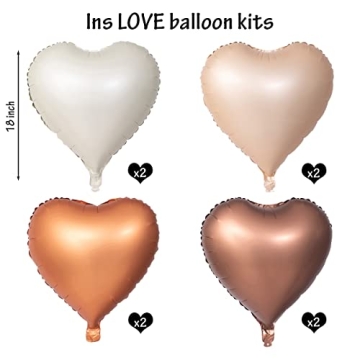 Colorful 18 Inch Heart Balloons for All Occasions