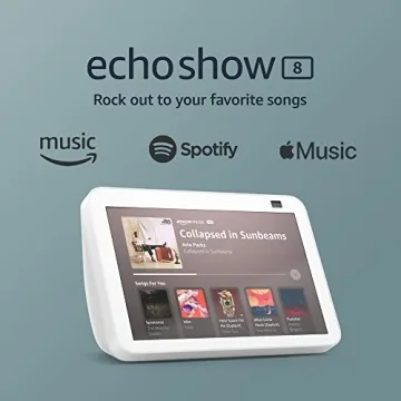 Echo Show 8 Smart Display | HD Touchscreen & Alexa Device | Glacier White