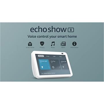 Echo Show 8 Smart Display | HD Touchscreen & Alexa Device | Glacier White