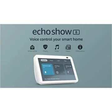 Echo Show 8 Smart Display | HD Touchscreen & Alexa Device | Glacier White