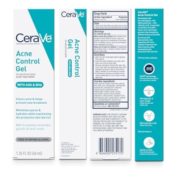 CeraVe Acne Control Gel for Clearer Skin and Gentle Care