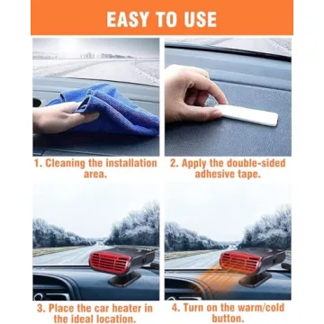 Numhosai Portable Car Heaters for Vehicle: 12V Car Heater That Plugs Into Cigarette Lighte, 2 in 1 Heating & Cooling Fast Windshield Defrost Defogger