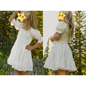 Stylish AGQT Girls Square Neck Dress with Bag