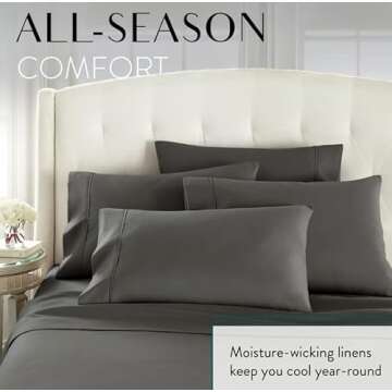 Danjor Linens California King Sheet Set for Ultimate Comfort