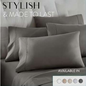 Danjor Linens California King Sheet Set for Ultimate Comfort