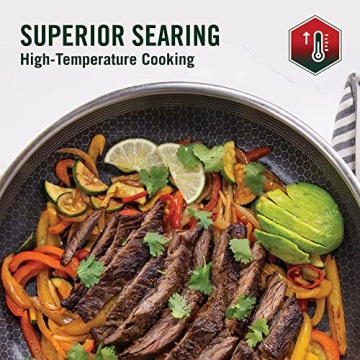 HexClad Nonstick Frying Pan - 10 Inch Dual Functionality