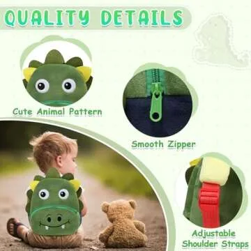 Kasqo Cute Animal Toddler Backpack - Perfect for Kids