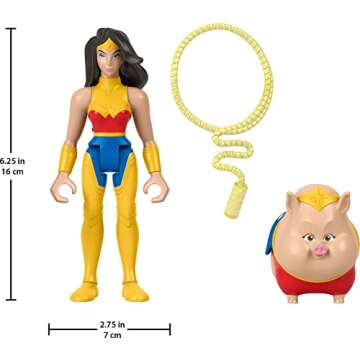 Fisher-Price Wonder Woman & PB Action Figure Set