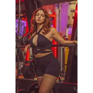 SUUKSESS Sexy Halter Crop Tops for Active Women