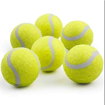 Premium Dog Tennis Balls for Mini Ball Launchers - 6 Pack