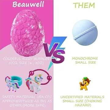 Colorful Bath Bombs for Kids with Surprise Jewelry