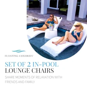 Floating Luxuries Kai Pool Lounger Set for Shallow Pools