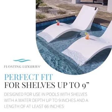 Floating Luxuries Kai Pool Lounger Set for Shallow Pools