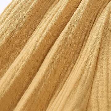 GFQLONG Toddler Baby Girls 3 Pack Elastic Waist Pants Soft Cotton Linen Harem Bloomers Summer Fall Long Pants,Pink+Yellow+Brown,4-5T