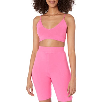 Chic The Drop Women's Miya Bra Top in Rose Pink