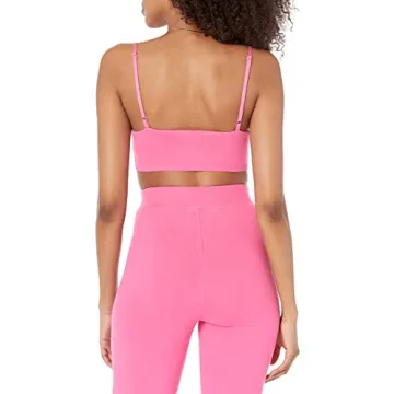 Chic The Drop Women's Miya Bra Top in Rose Pink