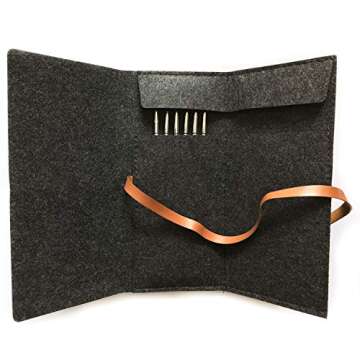 6 Pcs Fine Detail Paint Brush Set with Ergonomic Handle and Pouch Bag for Professional Art, Miniature Hobby, Scale Model Painting in Acrylic, Oil, Watercolor