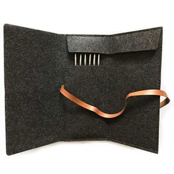 6 Pcs Fine Detail Paint Brush Set with Ergonomic Handle and Pouch Bag for Professional Art, Miniature Hobby, Scale Model Painting in Acrylic, Oil, Watercolor