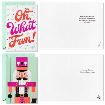 Hallmark Neon Christmas Cards for Holiday Cheer