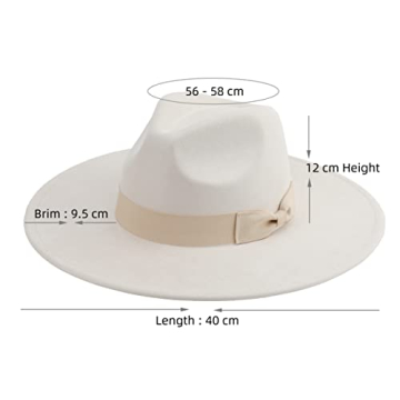 Pro Celia Wide Brim Fedora Hat for Women - Stylish & Adjustable