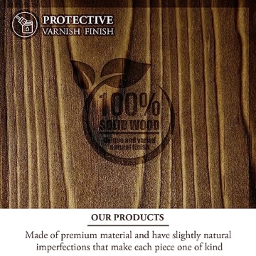 MyGift Brown Wooden Cookbook Stand - Stylish Recipe Book Holder