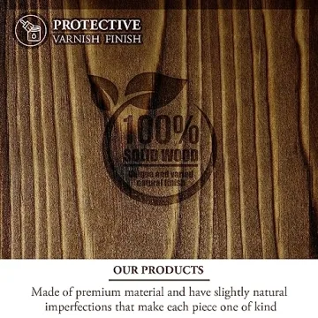 MyGift Brown Wooden Cookbook Stand - Stylish Recipe Book Holder