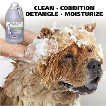 Wahl USA 4-in-1 Calming Pet Shampoo for Dogs – Cleans, Conditions, Detangles, & Moisturizes with L...