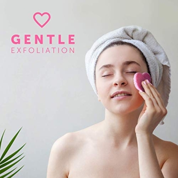 Heart-Shaped Makeup Removal Sponges - Travel-Friendly Cleansing