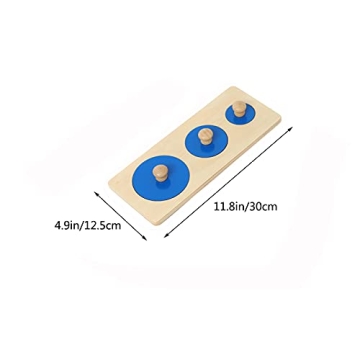 Thoth Montessori Knob Wooden Puzzle for Toddlers