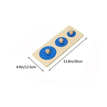 Thoth Montessori Knob Wooden Puzzle for Toddlers