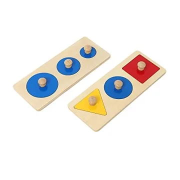 Thoth Montessori Knob Wooden Puzzle for Toddlers