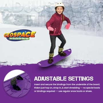 Beginner Purple Kids Snowboard for Ages 4-12