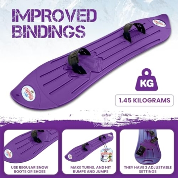Beginner Purple Kids Snowboard for Ages 4-12