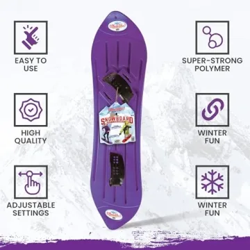 Beginner Purple Kids Snowboard for Ages 4-12