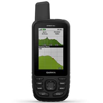 Garmin GPSMAP 66st, Rugged Multisatellite Handheld with Sensors and Topo Maps, 3" Color Display