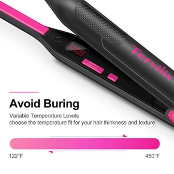 Terviiix Mini Flat Iron for Pixie Cuts and Short Hair