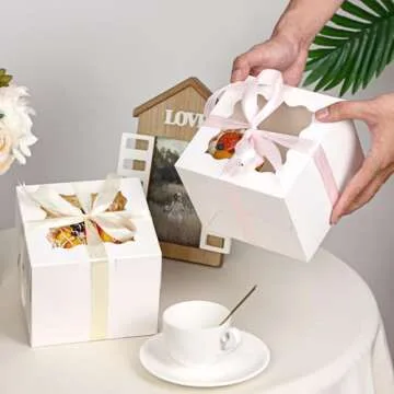 Moretoes 15pcs Bakery Boxes for Desserts and Treats