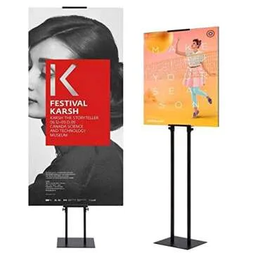 YDisplay Double-Sided Heavy Duty Adjust Stand Sign