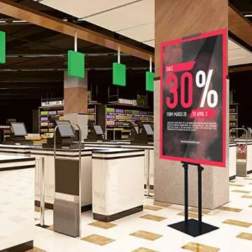 YDisplay Double-Sided Heavy Duty Adjust Stand Sign