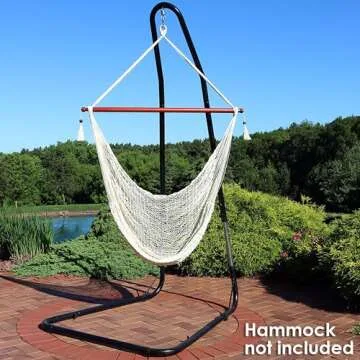Sunnydaze Adjustable Hammock Chair Stand for All Ages